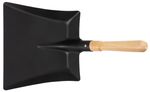 Dustpan S532, black, with wooden handle050000005259