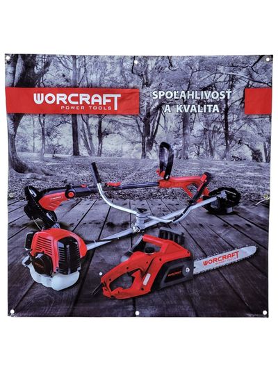 Baner Worcraft POWER SK 1x1 m, SPOĽAHLIVOSŤ A KVALITA