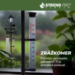 Weather station SWS29, 158 cm, garden rain gauge, thermometer, solar lamp, wind direction