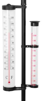 Időjárás állomás SWS29, 158 cm, kerti esőmérő, hőmérő, szolár lámpa, szélirány