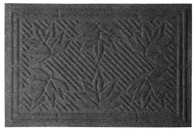 Rohozka MagicHome CBM 031, Leaf, 60x40 cm, šedá, economy