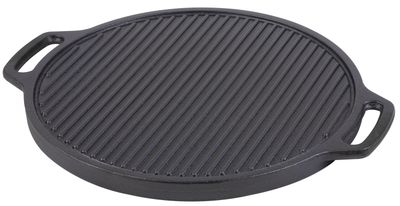 Plate PerfectHome GL4, 44.5 cm, cast iron, smooth / striped