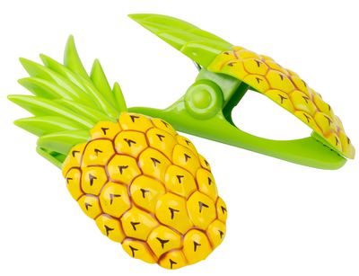 Beach towel pliers, 12x7x5cm, 2 pcs, pineapples