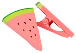 Clips, for beach towels, 12x9x7.5cm, 2 pcs, watermelons