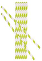 Straw MagicHome Paper ECO, 6x197 mm, green, pack of 25 pcs