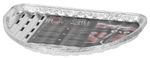 Bowl MagicHome, 33x19x2.0 cm, 4 pcs, semi-circular, perforated, aluminum
