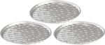Miska MagicHome, 34x2 cm, grilovacia, perforovaná, 3 ks, Alu, okrúhla
