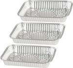Tálca MagicHome, 31,5x21,3x4,4 cm, grillező, 3 db, alumínium