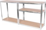 Polc Racks RAT40 MS, fém, MDF, 5 polcos, 1800x900x400 mm, max. 175 kg/polc