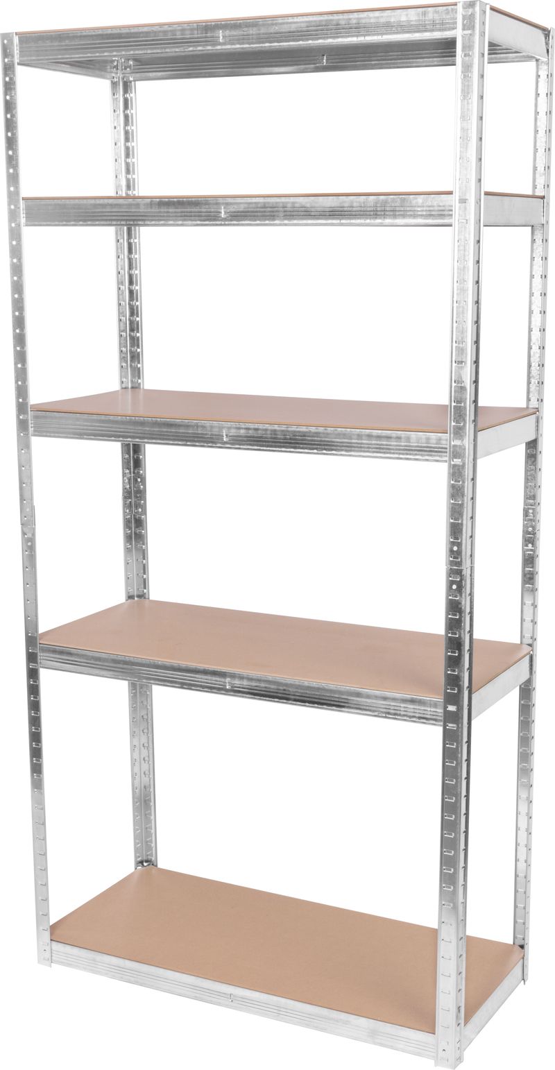 Regaly Amazon Regál Racks RAT40 MS, kovový, MDF, 5 políc, 1800x900x400 mm, max. 175 ...