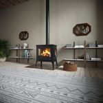 Kályha 900 Nova, 9kW, fekete, 710x460x735mm