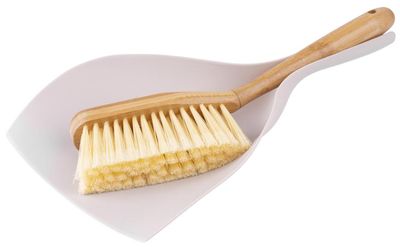 Cleaning Set York ECONATURAL, hand brush with dustpan, bamboo, 25x34x7 cm