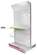Sín Racks H12, árcédulákhoz, 950 mm, zöld, *M*