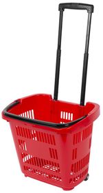 Košík Racks Shopper 460x355x420 mm, 35L, nákupný, teleskopická rúčka, s kolieskami