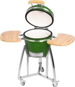 Gril Strend Pro Kamado Egg 16", priemer 33,50 cm, gril výška 73 cm, zelený, 40x57x97,50 cm
