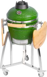 Gril Strend Pro Kamado Egg 16", priemer 33,50 cm, gril výška 73 cm, zelený, 40x57x97,50 cm