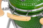 Gril Strend Pro Kamado Egg 16", priemer 33,50 cm, gril výška 73 cm, zelený, 40x57x97,50 cm