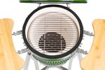Gril Strend Pro Kamado Egg 16", priemer 33,50 cm, gril výška 73 cm, zelený, 40x57x97,50 cm
