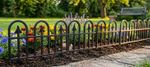 Fence Gardens F709, 78x34 cm, plastic, black, mini decorative, pack of 4 pcs