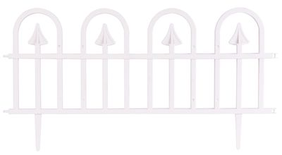 Fence Gardens F709, 61x32 cm, plastic, white, pack 4 pcs