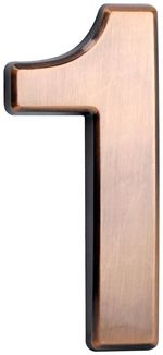 Házszám MagicHome "1", öntapadós, bronz, jelölő, 45x100 mm, ABS