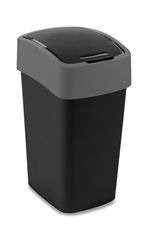 Bin Curver® PACIFIC FLIP BIN, 25 L, 34x26x47 cm, black/grey, for waste