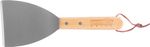 Fordítólapát Strend Pro Grill, kaparóval, bambusz nyél, 26x10x1,8 cm, élelmiszeripari spatula