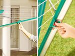 Clothes Dryer LEIFHEIT 82007 Linomatic 500 Deluxe Cover, for laundry, garden, outdoor, with protecti