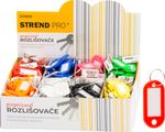 Kulcstartó jelölő Strend Pro, kulcstartó jelölő, vegyes színek, eladódoboz 200 db