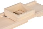 Cabbage slicer, wooden frame, 4 iron blades