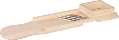 Cabbage slicer, wooden frame, 4 iron blades