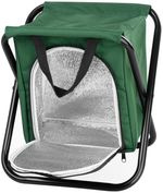 Chair Strend Pro, green, folding, camping, fishing, with cooling storage compartment, max. 150 kg, 3