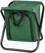 Chair Strend Pro, green, folding, camping, fishing, with cooling storage compartment, max. 150 kg, 3