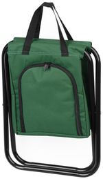 Chair Strend Pro, green, folding, camping, fishing, with cooling storage compartment, max. 150 kg, 3