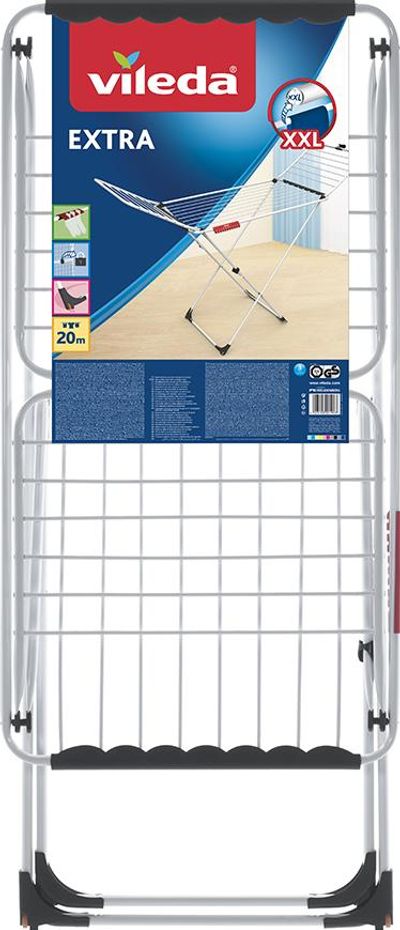 Ruhaszárító Vileda Extra, ruhákhoz, összecsukható, 20 m