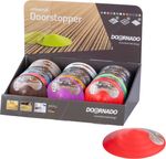 Ajtóütköző DOORSTOPPER, ütköző, műanyag ajtóhoz, padlóra, vegyes színek, Sellbox 24 db