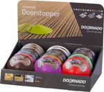 Ajtóütköző DOORSTOPPER, ütköző, műanyag ajtóhoz, padlóra, vegyes színek, Sellbox 24 db