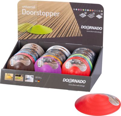 Ajtóék DOORSTOPPER, ütköző, műanyag ajtó mögé, ajtó a padlóra, színkeverék, Sellbox 24 db