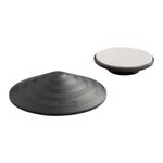 Door handle stop DOORBUFFER, self-adhesive, wall stop, plastic, graphite, pack of 2 pcs