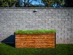 Raised garden bed Strend Pro Garden, 200x100x77 cm, 3D wood design, metal