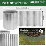 Lawn Edging Strend Pro Garden, 150 mm, L-6 m, metal