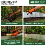 Lawn Edging Strend Pro Garden, 150 mm, L-6 m, metal