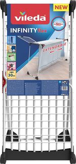 Ruhaszárító Vileda Infinity FLEX, ruhákhoz, összecsukható, 30 m