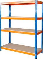 Polc Racks RAT60 HD, fém, 4 polcos, 1800x1800x600 mm, max. 600 kg/polc