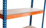 Polc Racks RAT60 HD, fém, 4 polcos, 1800x1800x600 mm, max. 600 kg/polc
