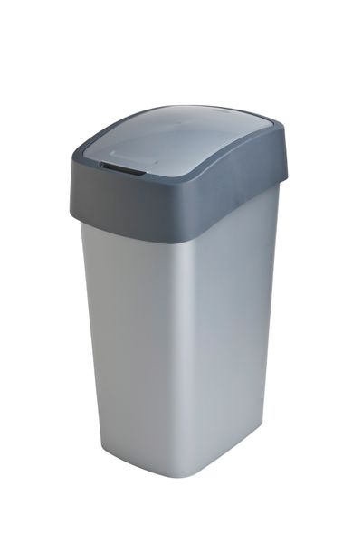 Szemetes Curver® PACIFIC FLIP BIN 45 liter, 37.6x29.4x65.3 cm, antracit/szürke