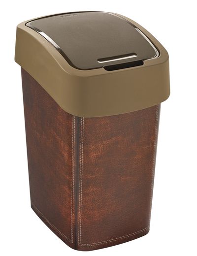 Kôš Curver® PACIFIC FLIP BIN LEATHER, 25 lit., 34x26x47 cm, hnedý, na odpad