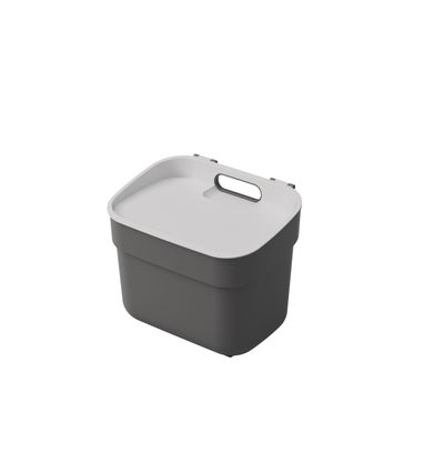 Trash bin Curver® READY TO COLLECT, 5L, 18,6x25x20,3 cm, dark grey