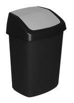 Szemetes Curver® SWING BIN, 25 literes, 27.8x34.6x51.1 cm, fekete/szürke