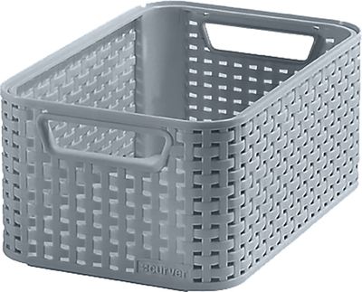Basket Curver® STYLE S, grey, 19,4x28,5x13 cm